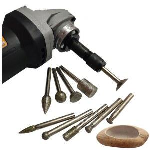 석재 조각 그라인더 비트 3CM 로드 분재 회전 니들 내부 미니 스톤 본쇄기 부속