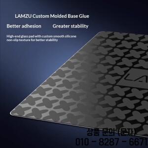 LAMZU 마야 유리 마우스 패드 1.5mm 두께 하이퍼나노 코팅 델타 포스 발로란트 FPS CSGO 경량 디자인