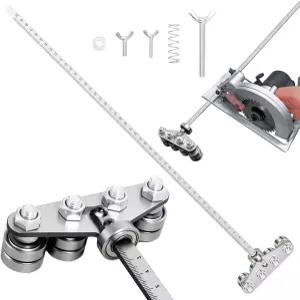 원형 톱 가이드 레일용 캘리퍼 배치 정밀 측정 및 목재 절단을 위한 20인치 스테인리스 스틸 립 컷 가구