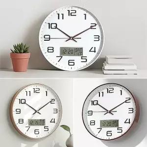 무소음원형벽시계 거실시계 바늘 디지털 전자 사무실