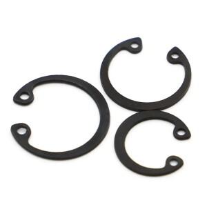 블랙 C 클립 스냅 고정 링, M8 ~ M50, 홀 65 망간강 와셔, 내부 링 샤프트, CircliP GB893