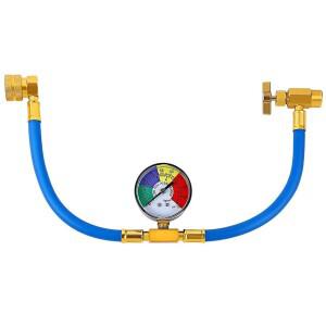 [호환] 냉매 충전 Ac 에어 키트, 자동차 컨디셔닝 필러 라인, R12 가스 30Lb 호스 게이지, 콘 리필 Sealan