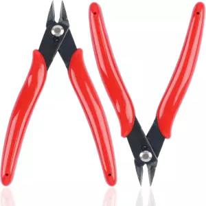 마이크로 와이어 커터 1팩 5인치 플러시 플라이어 대각선 사이드 니퍼 전자제품용 지퍼 타이 스프루