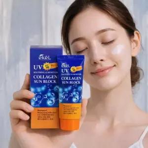 개별포장 콜라겐 선크림 SPF 50 PA+++ 자외선차단 미백 판촉물 사은품 답례품 판촉 UV 선스틱 선케어