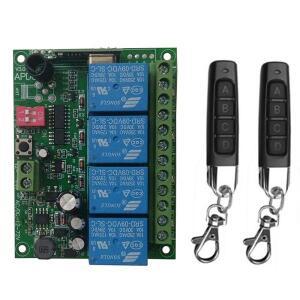 스마트 다중 무선 릴레이 RF 리모컨 스위치 리시버 및 송신기, DC 12V, 24V, 10A, 315/433 MHz, 4CH, 4 채