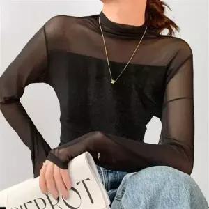 얇은 목폴라 이너 여성 목티 티셔츠 폴라티 반목 얇은목티 긴팔 시스루 여리여리핏