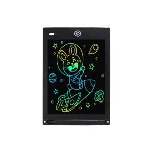 3-8세 12인치 LCD 필기 태블릿 - 남녀 교육용 생일 선물로 전자 드로잉 패드와 두들 보드(블랙)