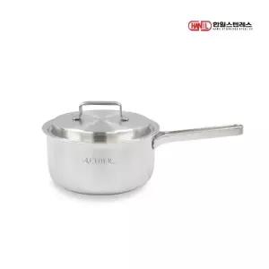 한일STS 에테르 통5중 스텐레스304 IH 인덕션가능 무연마제 편수냄비 18cm