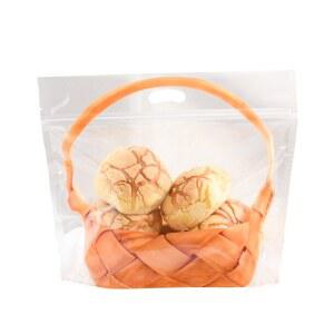 투명한 식빵 봉투 밀봉 바구니 레 휴대용 업소용 선물 가방 토트백 대형 빵포장지