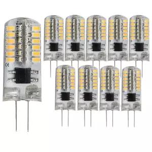 10개 G4 LED 전구 12W 9W 5W 3W 2W AC DC12V SMD 2835 3014 라이트 미니 실리콘 램프 웜 화이트 360도 각도