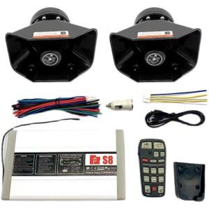 차량용 사이렌 자동차 메가폰 스피커 원격제어 1. 경적 12v24v 사각 무선 확성기 200W