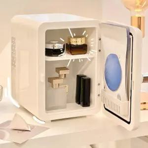 자동차 캠핑용 휴대용 미니 냉장고 여행용 쿨러 및 워머 스킨 케어 소형 스낵 기숙사 6L