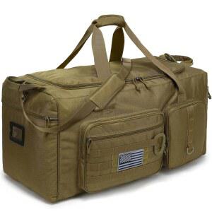 [미국배송] 남성용 톤루인 120L 초대형 체육관 더플백 32인치 헤비 듀티 축구 야구 훈련용 신발칸 전술 스포츠 장비 가방 XL 업그레이드 브라운