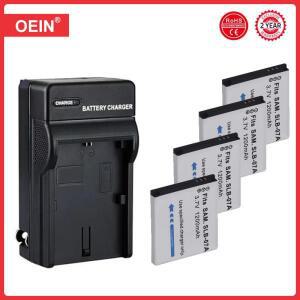 충전기 포함 SLB-07A 카메라 배터리 삼성 PL150 ST45 TL90 4 개