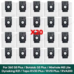 360 S8 Plus / Botslab Miwhole M8 Lite Dynaking R21 Tapo RV30 RVA200과 호환 먼지 봉투