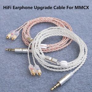 [호환품]HiFi 이어폰 업그레이드 케이블 MMCX 3.5mm 1.2m 실버 도금 코어 sennheiser 호환 IE200/IE300/IE6