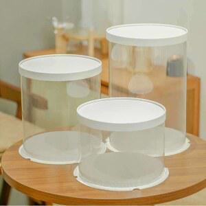 케 케이스 투명 원형 케이크상자 사각 답례품 직경18 박스 베이킹 선물 클리어 21X15