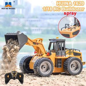 HUINA 1620 1 18 RC 불도저 트랙터 모델 합금 2.4G RC 크롤러 무선 조종 자동차 트럭 엔지니어링 자동차 장
