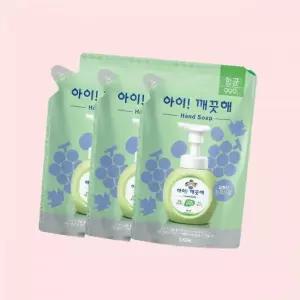 라이온 아이깨끗해 핸드워시 리필 450ml x 3개 순 레몬 청포도 택1 4313943