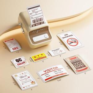 Niimbot 호환 레드  블랙 듀얼 컬러 열 라벨 용지 B21 Pro 프린터 용 호환 접착 뒷면이 300dpi 인화지