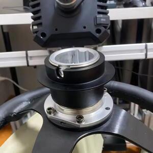 금속 퀵 릴리스 스티어링 휠 교체 FANATEC QR1 사이드 레이싱 게임 시뮬레이터용 호환 70mm 6볼트 패턴