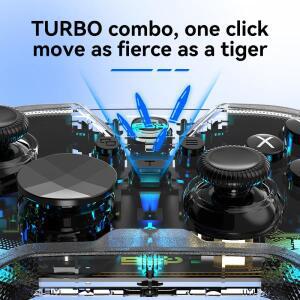 BSP-G6PRO 무선 게임 컨트롤러 스위치2/스위치/PC/iOS/안드로이드 호환 듀얼 모터 진동 게임패드 크리스마