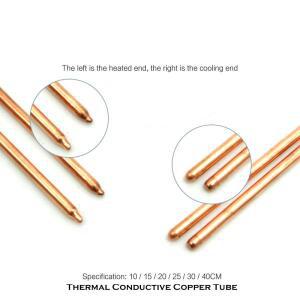 노트북 GPU 쿨러 히트파이프 히트 방열판 RAM 냉각 구리 튜브 플랫-8x3mm 라운드-OD6mm 150mm-400mm