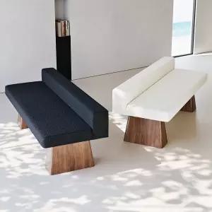 벤치형 소파 대기의자 체어 거실 .4m 매장 블랙 라운지 패브릭 스툴 인테리