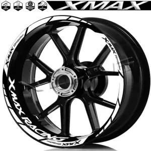 XMAX 125 250 300 2023 오토바이 휠 반사 스티커 스쿠터 림 데칼 스트라이프 테이프 액세서리 방수