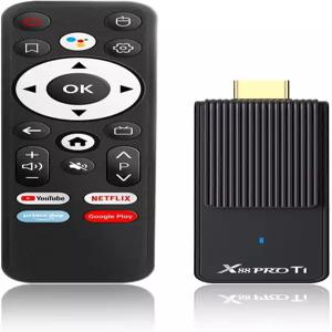 안드로이드 14.0 TV 스틱 2026 X88 PRO T1 2GB RAM ROM RK3518 쿼드코어 WiFi6 BT5.0 스마트 4K HD 비디오