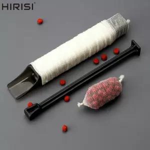 HIRISI 5M 잉어 낚시 PVA 메쉬 튜브형 18/25/37mm 미끼용 빠르게 녹는 피더 용품