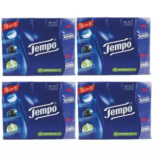 템포 티슈 휴대용 포켓 갑티슈 4겹 10매 30개입x4개(1200매)