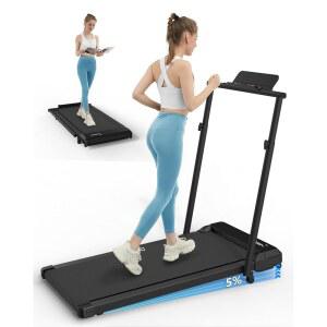 경사면이 있는 1KG 포함 300파운드 접이식 워킹 러닝머신 136 용량 핸들 패드 IN