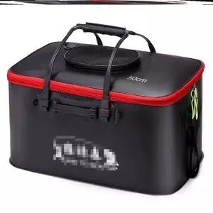 물고기통 접이식 낚시통 두레박 삐꾸통 밑밥통 55cm 블랙