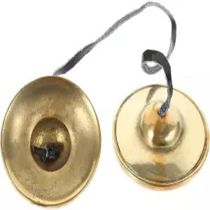 밀리스텐 수공예 네팔산 순수 구리 명상 심벌즈 벨 작은 손가락 부드러운 표면을 가진 요가 및 마음챙김