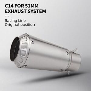 오토바이 51MM 배기구 머플러 CBR300 S1000RR R6 좌우 세트