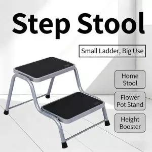사다리 가정용 단계 경량 의자 미끄럼방지 2단 세차 쿠션 스몰
