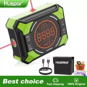 레이저레벨기 전자식 Huepar 디지털 레이저 각도 게이지 LCD 디스플레이 자석 경사계 도트 3 인 1 전자 각