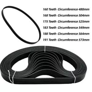 범용 벨트 빵 메이커 컨베이어 고무 기계 만들기 부품 액세서리 480-573mm 160-191 톱니