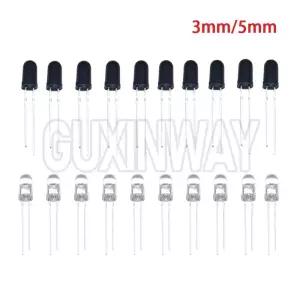 정류다이오드 10세트 3mm 5mm 940nm LED 적외선 이미 터 IR 수신기 다이오드 F3 F5 Arduino