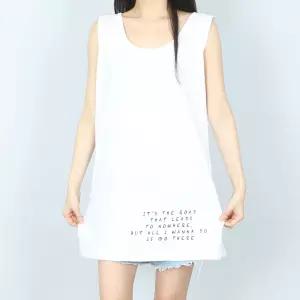 [파라노말샵]무지 레터링 트임 레이어드 나시 티셔츠 (파라노말샵)