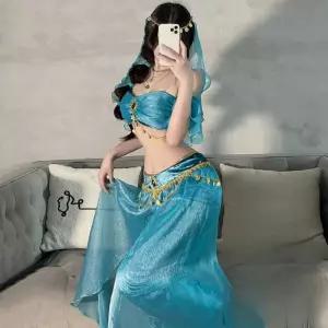 자스민졸사 공주 컨셉 자스민 의상 할로윈 블루