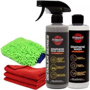 레니게이드 제품 그래핀 워시 앤 프로텍트 키트 - 마이크로파이버 타월로 코팅 시스템 광택 자외선 차단 및