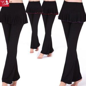 치마바지 라인 바 여성 라틴 라틴댄스복 댄스 27 바복 에어로빅 나팔스커트팬츠