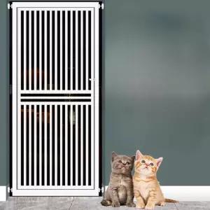 무타공 방묘문 격리 높이 흰색 울타리 고양이 펜스