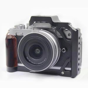 NIKON 호환 호환 ZFC 카메라 퀵 릴리스 플레이트 손잡이용 나무 하프 케이지 리그