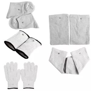 통기성 섬유 전기 자극 장갑 은 전도성 바디 마사지 브레이서 피트니스 용품