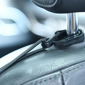 범용 카시트 보관망 - 좌석 사이의 탄성 메쉬 정리 가방 자동차 액세서리 및 소형 품목 보관에 적합