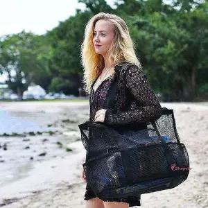 초대형 물놀이가방 메쉬 비치백jkl909