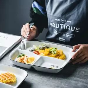 가정용 식기 1인용 식판 급식판 나눔접시 플레이트 칸막이 분할